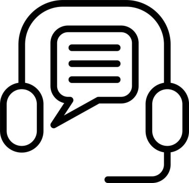 Beyaz arkaplanda teknik destek simgesi, vektör illüstrasyonu 