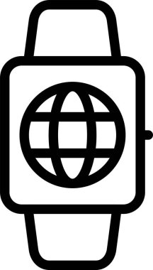 Beyaz arkaplanda akıllı simgeler, vektör illüstrasyonu