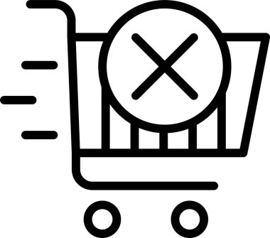 Beyaz arkaplanda terk edilme simgesi, vektör illüstrasyonuName 