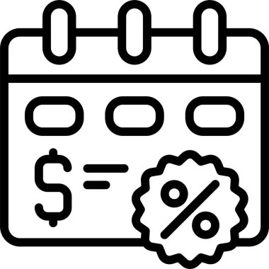 Beyaz arkaplanda mevsimlik satış simgesi, vektör illüstrasyonu 