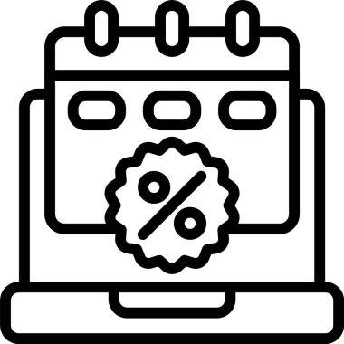 Beyaz arkaplanda mevsimlik satış simgesi, vektör illüstrasyonu 