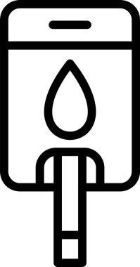 Beyaz arkaplanda Glikoz Ölçer simgesi, vektör illüstrasyonu 