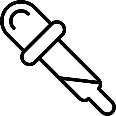 Beyaz arkaplanda göz damlası simgesi, vektör illüstrasyonu 