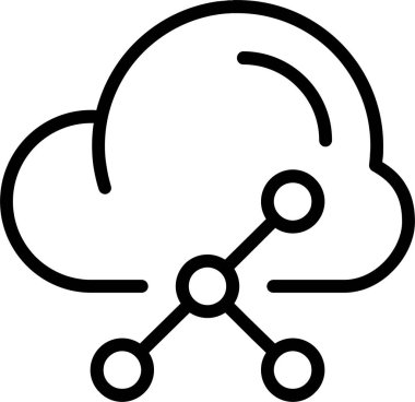 Beyaz arkaplanda bağlantı simgesi, vektör illüstrasyonu 