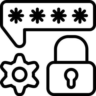 Beyaz arkaplan üzerindeki Parola Kurtarma simgesi, vektör illüstrasyonu 