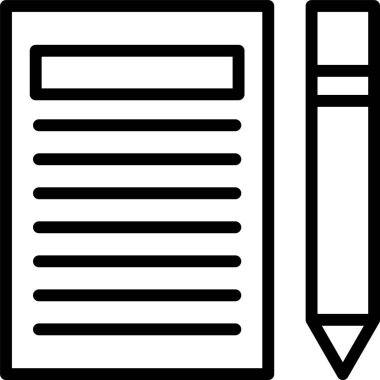 Beyaz arkaplan, vektör illüstrasyonunda Ajanda Kontrol Listesi Planı simgesi 