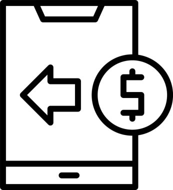 Beyaz arkaplanda Çevrimiçi Ödeme simgesi, vektör illüstrasyonu 