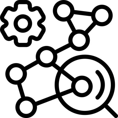 Beyaz arkaplanda küme simgesi, vektör illüstrasyonu 