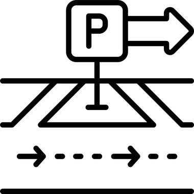  Beyaz arkaplanda izin verilen bölge simgesi, vektör illüstrasyonu 