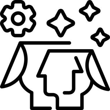 Beyaz arkaplanda yansıma simgesi, vektör illüstrasyonu 