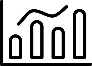 Beyaz arkaplanda enflasyon grafiği simgeleri, vektör illüstrasyonu