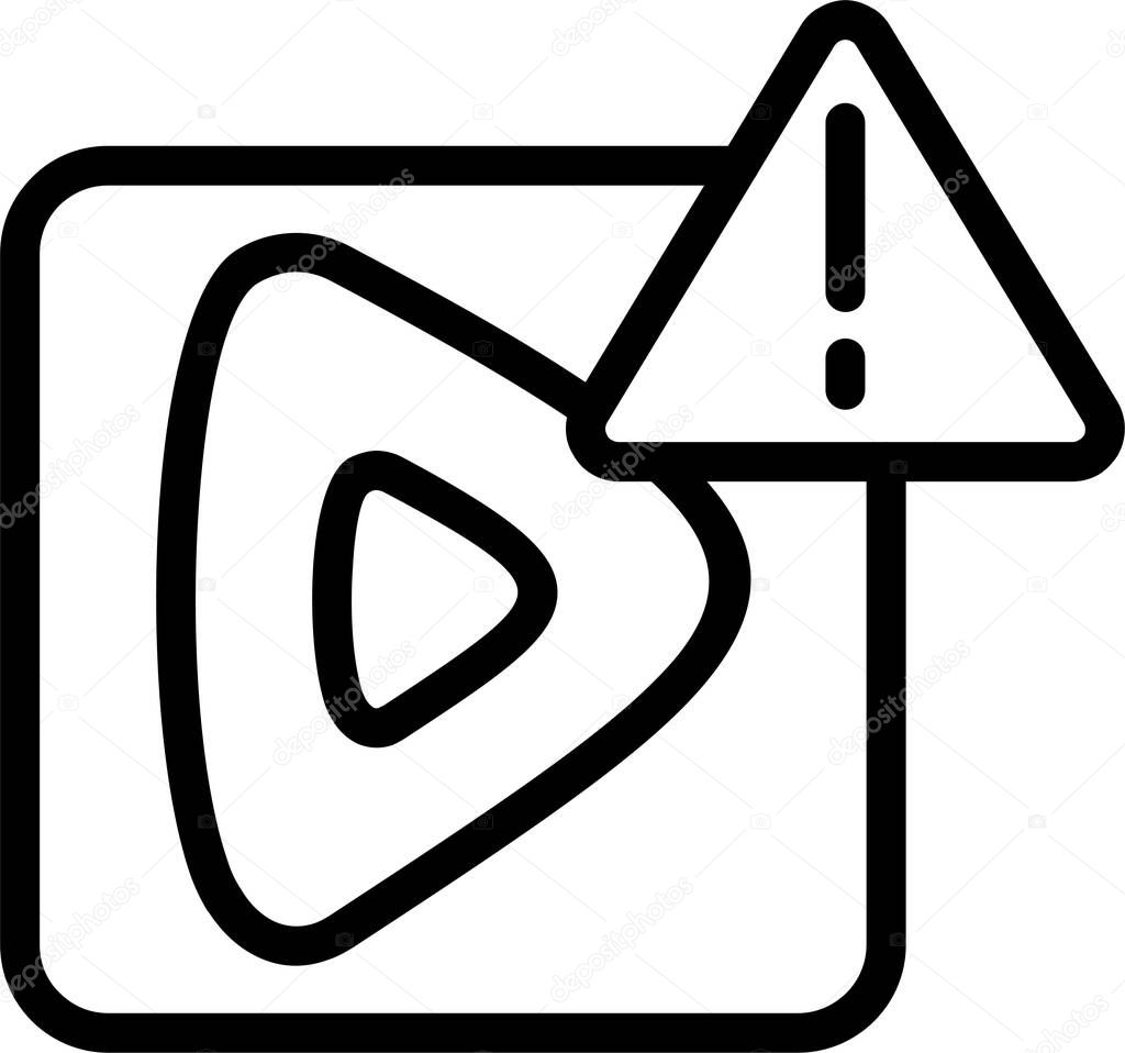 Rumble icon on white background, vector illustration