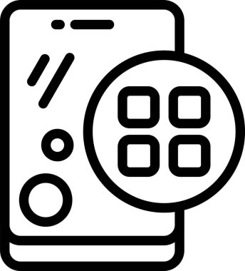 Beyaz arkaplanda menü simgesi, vektör illüstrasyonu