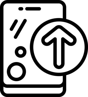 Beyaz arkaplan, vektör illüstrasyonuna simge yükle