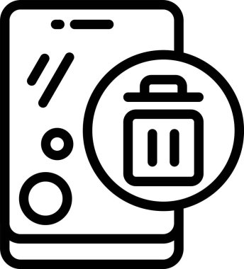 Beyaz arkaplan, vektör illüstrasyonundaki simgeyi kaldır