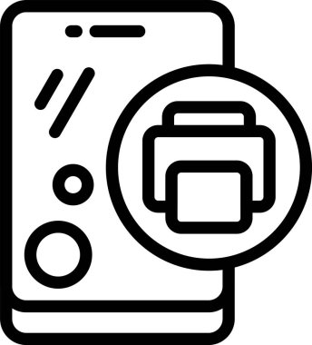 Beyaz arkaplan, vektör illüstrasyonunda simgeyi yazdır