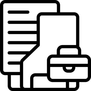 Beyaz arkaplan üzerindeki Çalışma Dizini simgesi, vektör illüstrasyonu