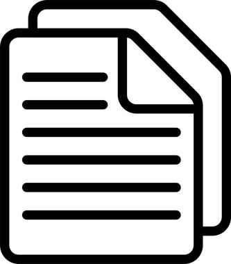 Beyaz arkaplan, vektör illüstrasyonunda belirtilmiş dosya simgesi 