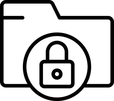 Dizin simgesini beyaz arkaplanda kilitle, vektör illüstrasyonu 