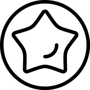 Favori web simgesi vektör illüstrasyonu