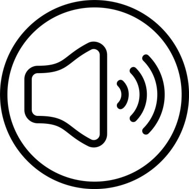 hacim web simgesi vektör illüstrasyonu