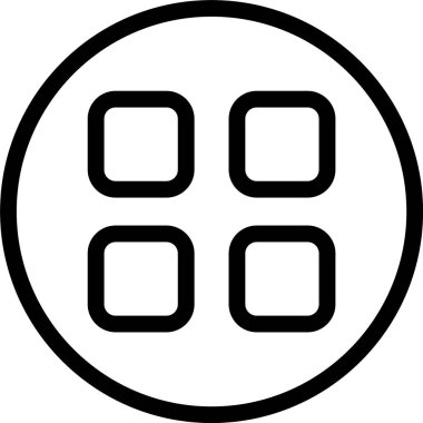 menü web simgesi vektör illüstrasyonu