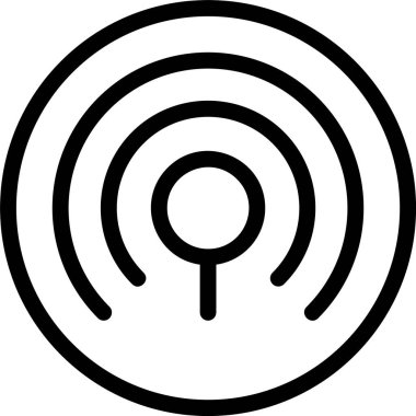 Sinyal kuvveti ağ simgesi vektör illüstrasyonu