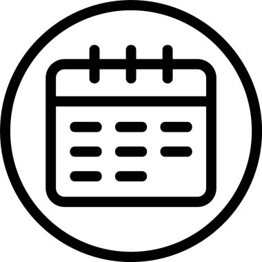 Takvim web simge vektör çizim