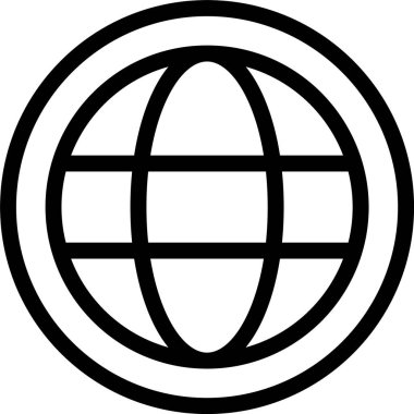 dünya web simgesi vektör illüstrasyonuName