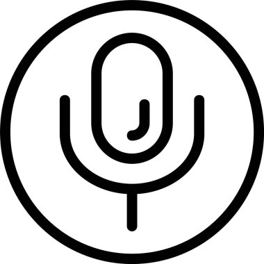 mikrofon web simge vektör çizim