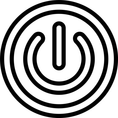 Power Button web simgesi vektör çizimi