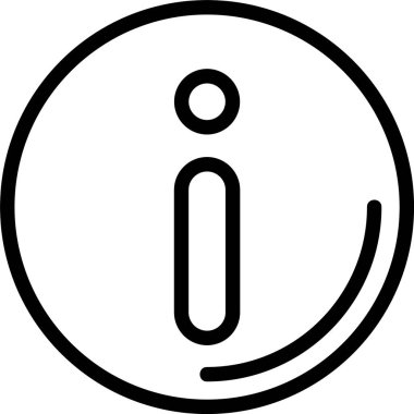 Beyaz arkaplanda bilgi işareti simgesi, vektör illüstrasyonu