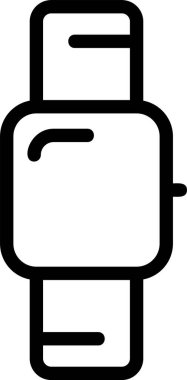 Beyaz arkaplanda akıllı simgeler, vektör illüstrasyonu