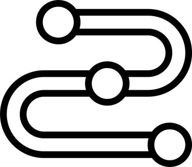 Beyaz arkaplan üzerindeki strateji simgesi, vektör illüstrasyonu