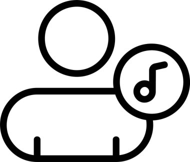 Kişi Ringtone web simgesi vektör resimlemesi