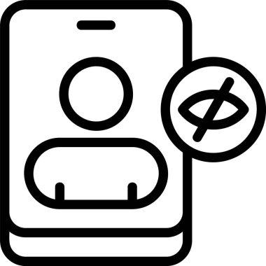 Kişi web simgesi çizimini gizle