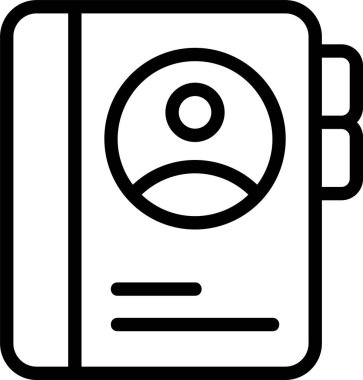 Kişi web simgesi vektör illüstrasyonu