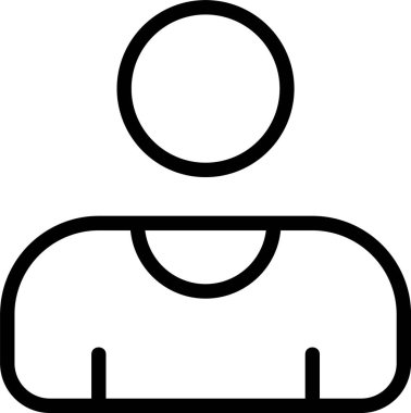 profil web simgesi vektör çizimi