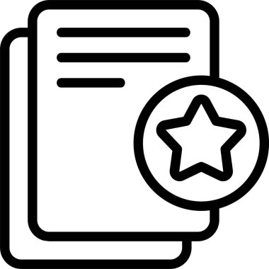 Favori Belge Web simgesi vektör illüstrasyonu
