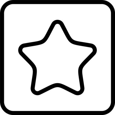 Favori web simgesi vektör illüstrasyonu