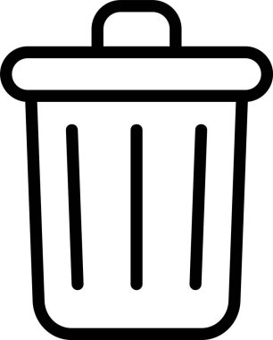 Çöp Ağı ikonu vektör illüstrasyonu