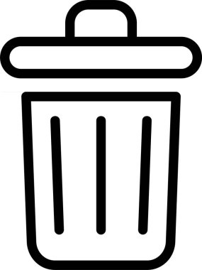 Çöp Ağı ikonu vektör illüstrasyonu