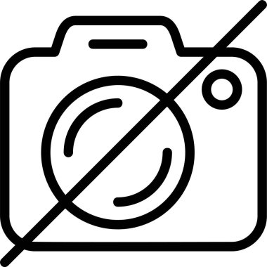 Kamera Kapalı Web simgesi vektör illüstrasyonu