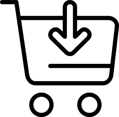 Cart web simgesi vektör illüstrasyonuna ekle