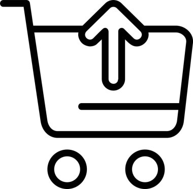 Cart web simgesi vektör illüstrasyonuna taşı