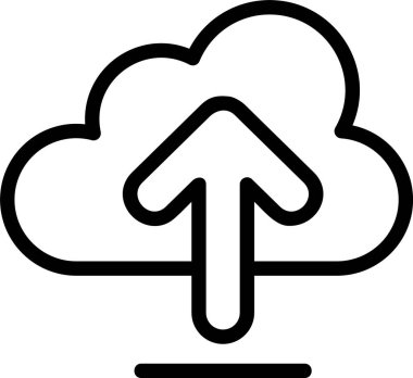 Web simge vektör çizim upload