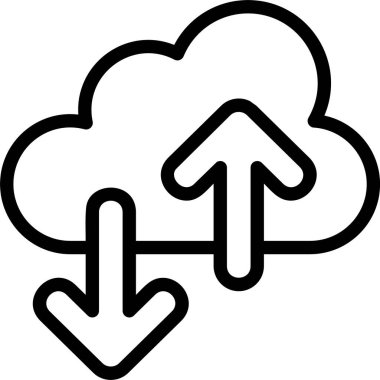 Veri Aktarımı web simgesi vektör illüstrasyonu