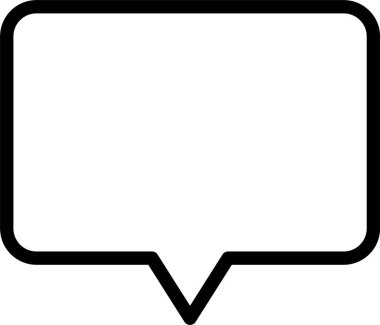 Temel Sohbet web simgesi vektör illüstrasyonu