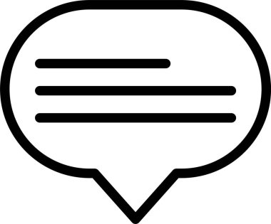 Konuşma balonu web simgesi vektör çizimi