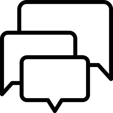 Grup Sohbeti web simgesi vektör illüstrasyonu